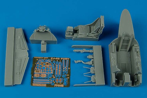 North-American FJ-4B Fury cockpit set (designed to be used with Hobby Boss kits)