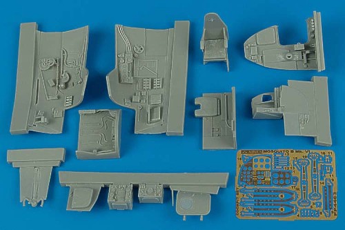 de Havilland Mosquito Mk.IV cockpit set (designed to be used with Tamiya kits)