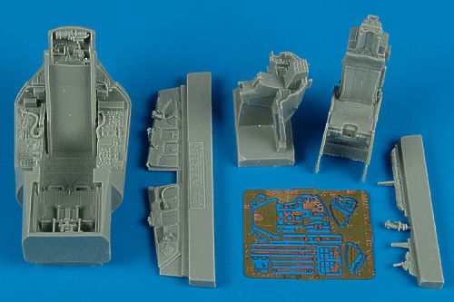 General-Dynamics F-16A MLU Falcon cockpit set (designed to be used with Kinetic Model kits)
