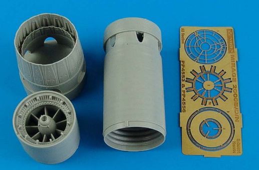 Dassault_Mirage 2000C/2000B/2000D/2000N exhaust nozzle - opened (designed to be used with Kinetic Model kits)