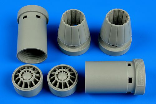 Boeing F/A-18E F/A-18F Super Hornet exhaust nozzles - opened (designed to be used with Hasegawa kits