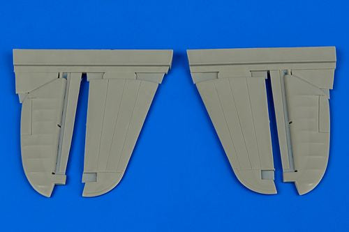 Curtiss P-40M/P-40N Warhawk control surfaces (designed to be used with Hasegawa kits)