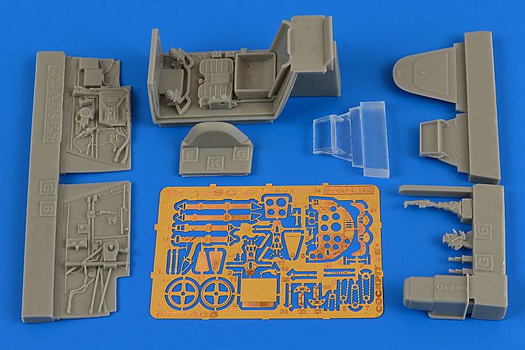 Messerschmitt Bf-109G-6 (late) cockpit set (designed to be used with Eduard kits)
