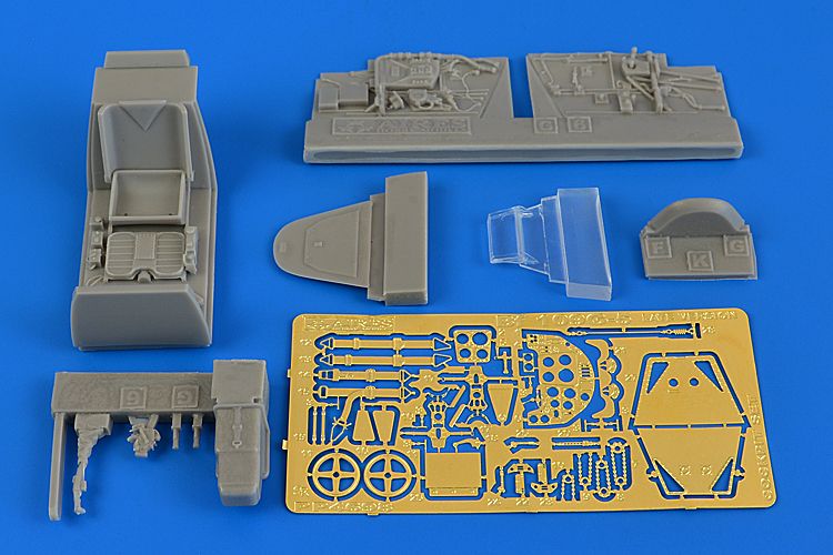 Messerschmitt Bf-109G-5 (late version) cockpit detail set (designed to be used with Eduard kits)