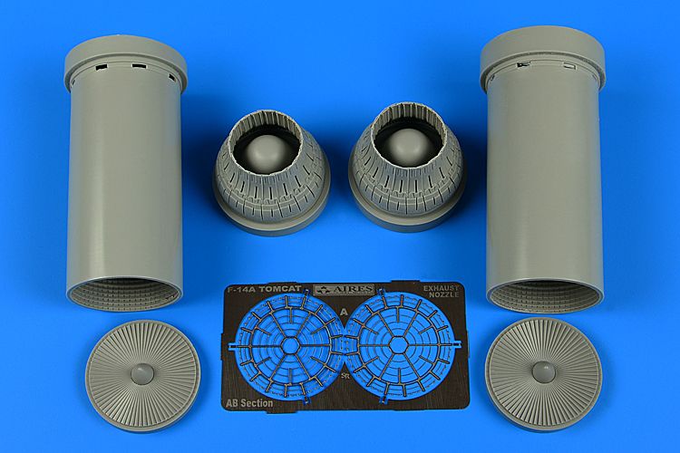 Grumman F-14A Tomcat exhaust nozzles - closed (designed to be used with Tamiya kits)
