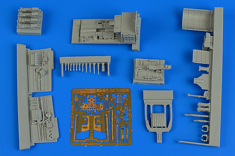 Kawasaki Ki-61-Id Hien (Tony) cockpit set COCKPIT SET (designed to be used with Tamiya kits)