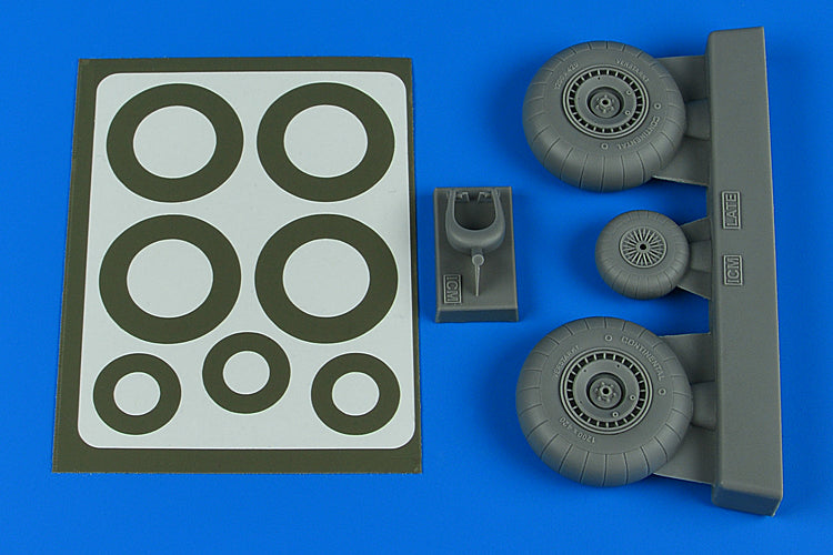 Dornier Do-217N-1 wheels & paint masks - late A (designed to be used with ICM UA UK kits)