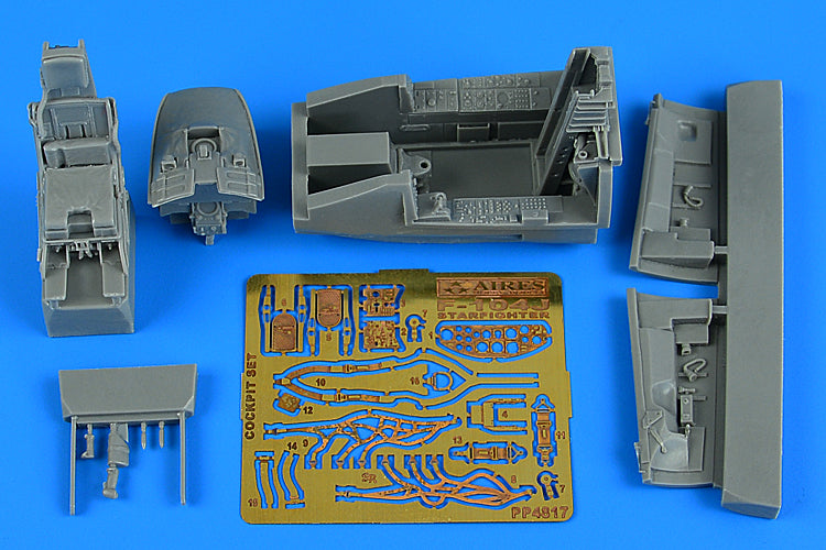 Lockheed F-104J Starfighter cockpit set (designed to be used with Kinetic Model kits)