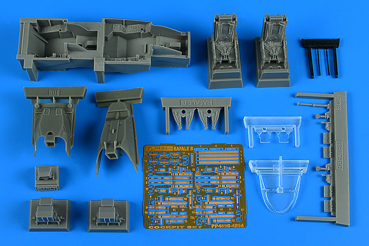 Dassault Rafale B - early cocpkit set (designed to be used with Hobby Boss kits)