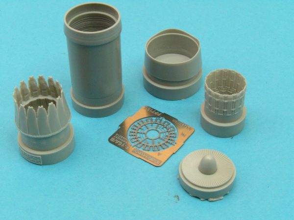 General-Dynamics F-16A/F-16B Fighting Falcon exhaust nozzles (designed to be used with Hasegawa kits)