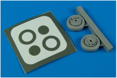 Saab 29A Tunnan wheels and paint masks (designed to be used with Airfix and Heller kits)