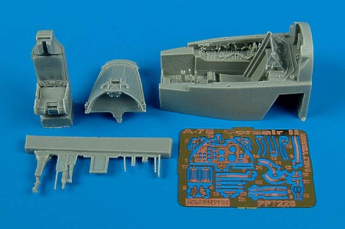LTV A-7E Corsair II (early version) cockpit set (designed to be used with Hobby Boss kits)