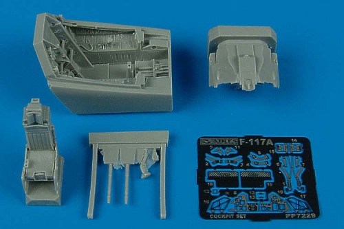 Lockheed F-117A Nighthawk cockpit set (designed to be used with Academy kits)