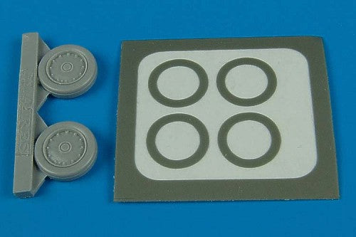 Douglas A-4B/A-4E/A-4F/A-4M/A-4P Skyhawk late version wheels and paint masks (designed to be used with Airfix, Esci, Fujimi, Hasegawa, Hobby Boss, Italeri and Revell kits)