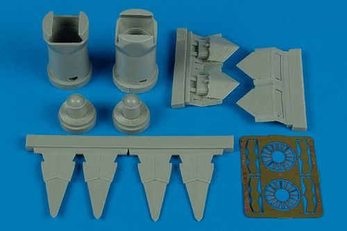Lockheed-Martin F-22A Raptor exhaust nozzles (designed to be used with Revell kits)