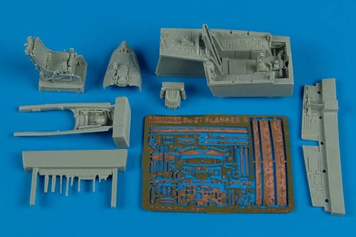 Sukhoi Su-27 Flanker B cockpit set (designed to be used with Hasegawa kits)