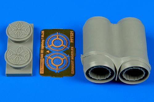 BAC/EE Lightning F.2A/F.6 exhaust nozzles (designed to be used with Airfix kits)