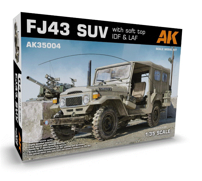 AK INTERACTIVE 35004 1/35 FJ43 SUV WITH SOFT TAK INTERACTIVE 35004 1/35 FJ43 SUV WITH SOFT TOP IDF & LAFOP IDF & LAF
