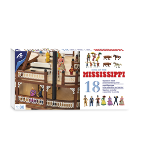 Artesania Set Of 18 Metal Figurines And Animals For Mississippi