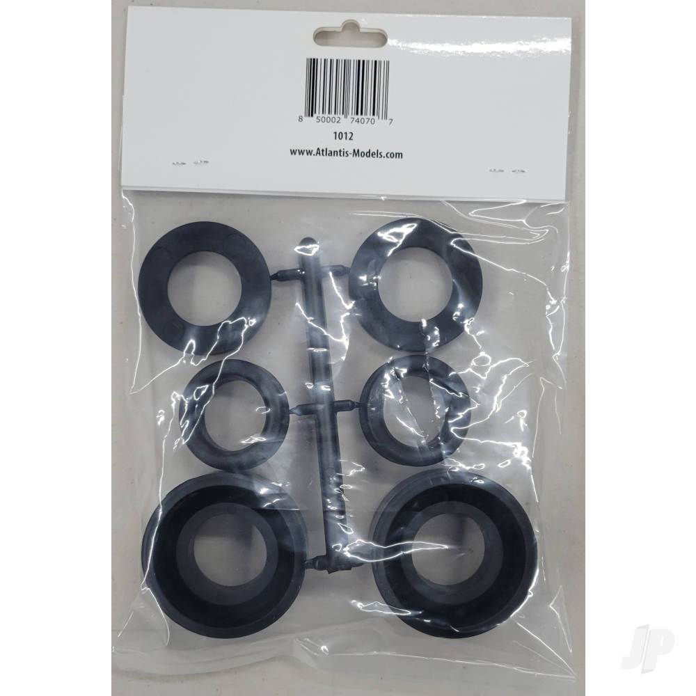 Atlantis Models Funny Car Tire set bagged with punched header card AMC1012