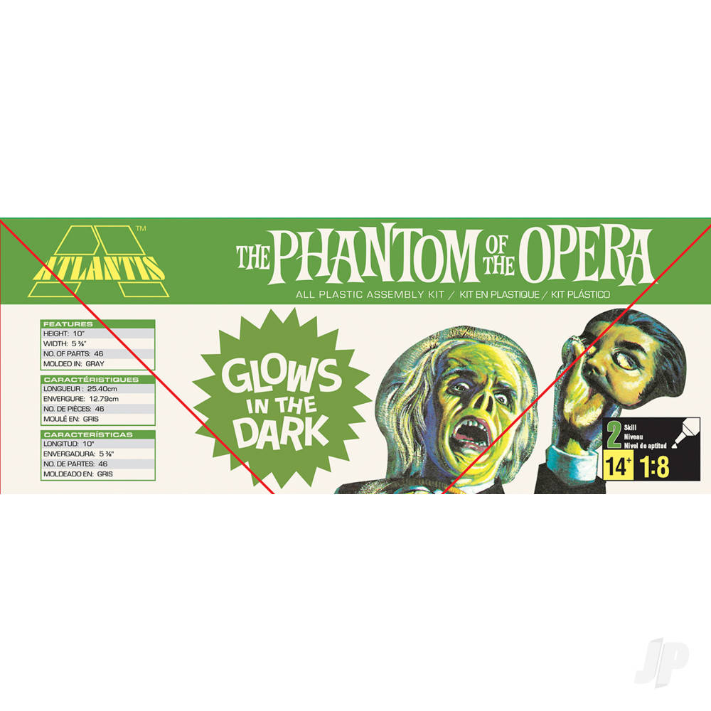 Atlantis Models 1:8 Phantom of the Opera - Glow in the Dark Edition AMCA451