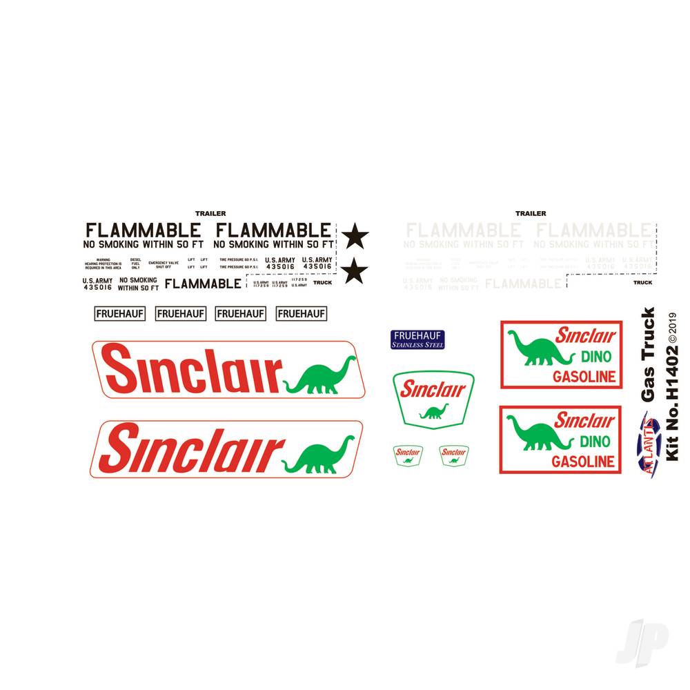 Atlantis Models 1:48 Vintage Gas Truck Sinclair/US Army AMCH1402 2