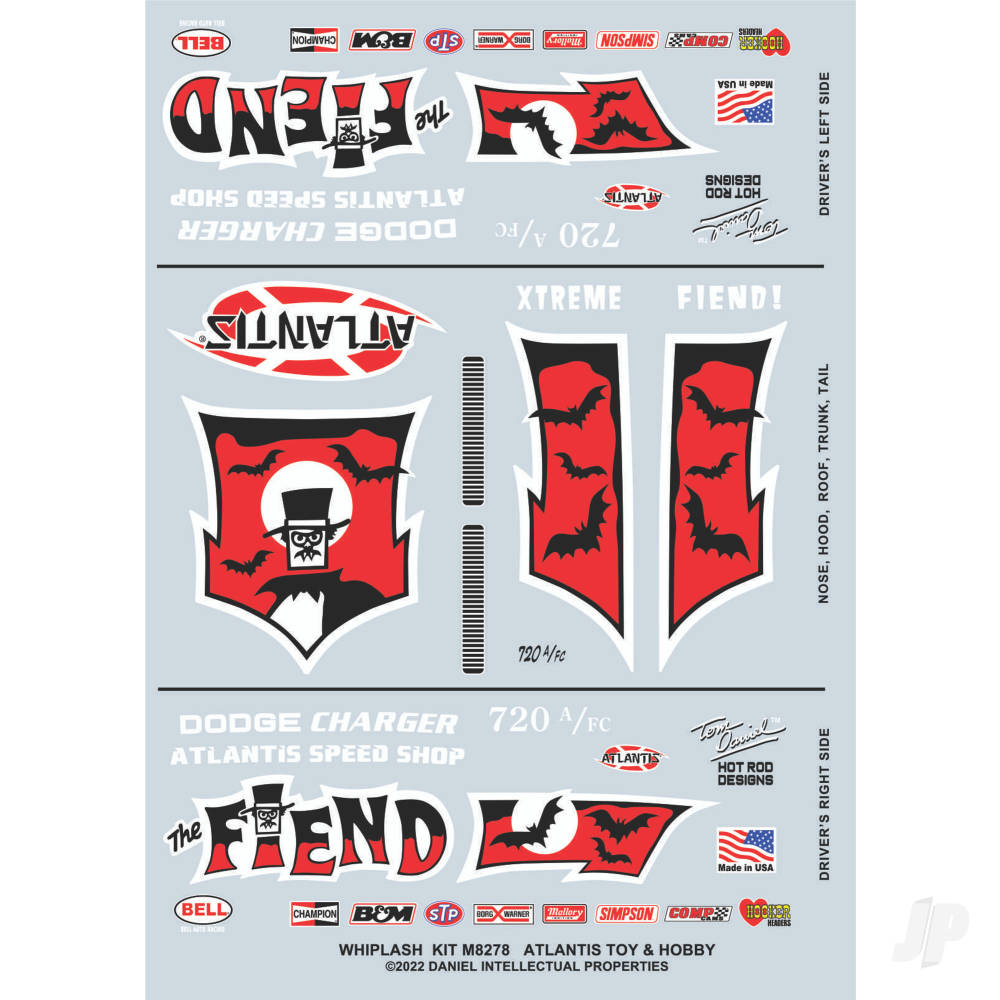 Atlantis Models Snap Tom Daniel Fiend Funny Car AMCM8278