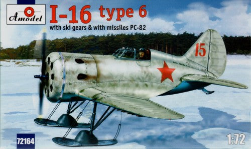Polikarpov I-16 type 6 on skis with PC-82 rockets
