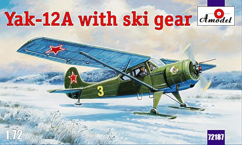 Yakovlev Yak-12A with ski gear