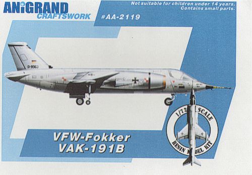 Anigrand Craftswork VFW-Fokker VAK-191B - ANIG2119 - Aircraft Kits