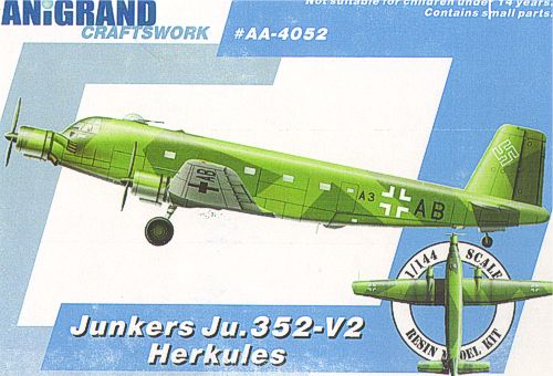 Anigrand Craftswork Junkers Ju-352V-2 Herkules. - ANIG4052 - Aircraft Kits