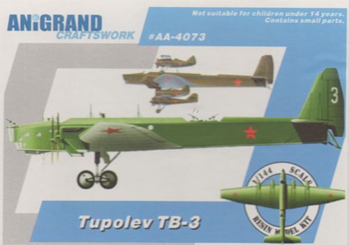 Anigrand Craftswork Tupolev TB-3. The world's - ANIG4073