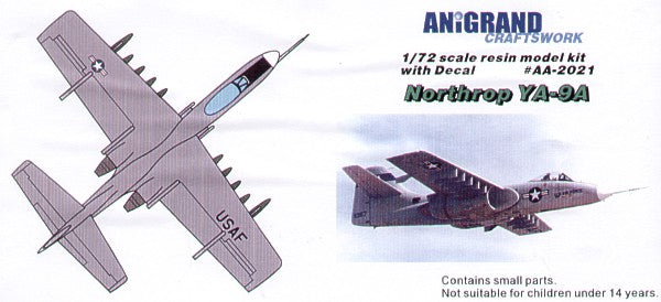 Anigrand Craftswork Northrop YA-9A. In 1970s, - ANIG2021 - Aircraft Kits