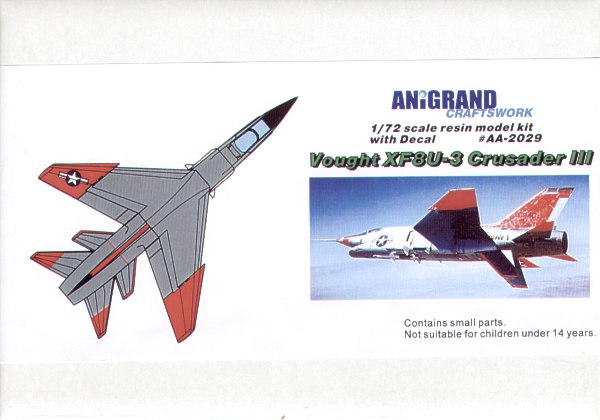 Anigrand Craftswork Vought XF8U-3 Crusader - ANIG2029 - Aircraft Kits