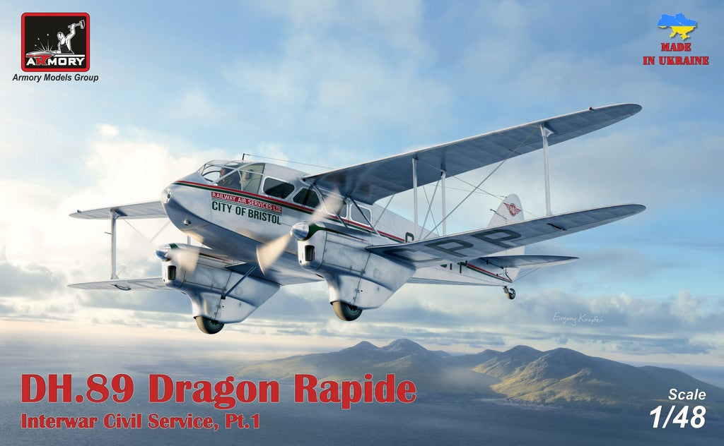 1/48 Armory Dragon Rapide de Havilland DH.89A