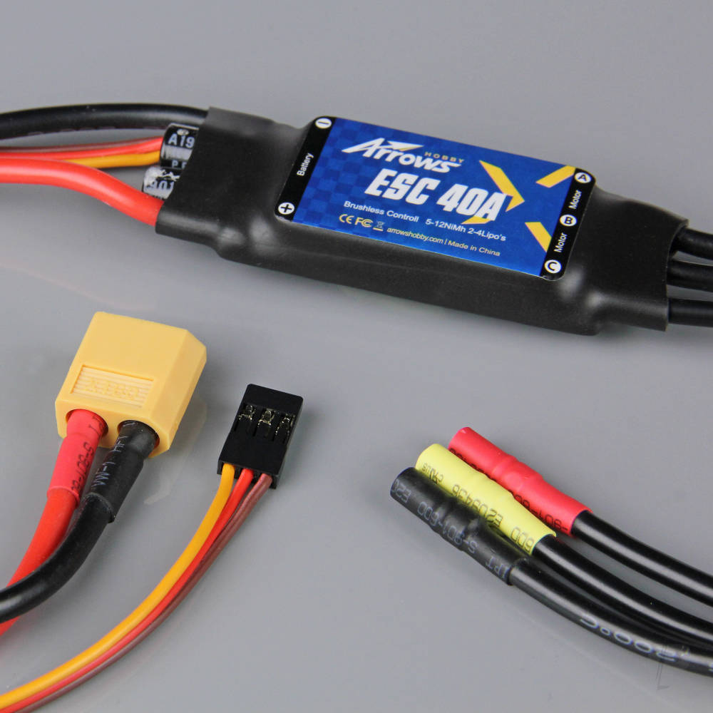 Arrows Hobby 40A ESC (230mm Input Cable) (for Marlin) ARRESC40A-1 - RC Electronics