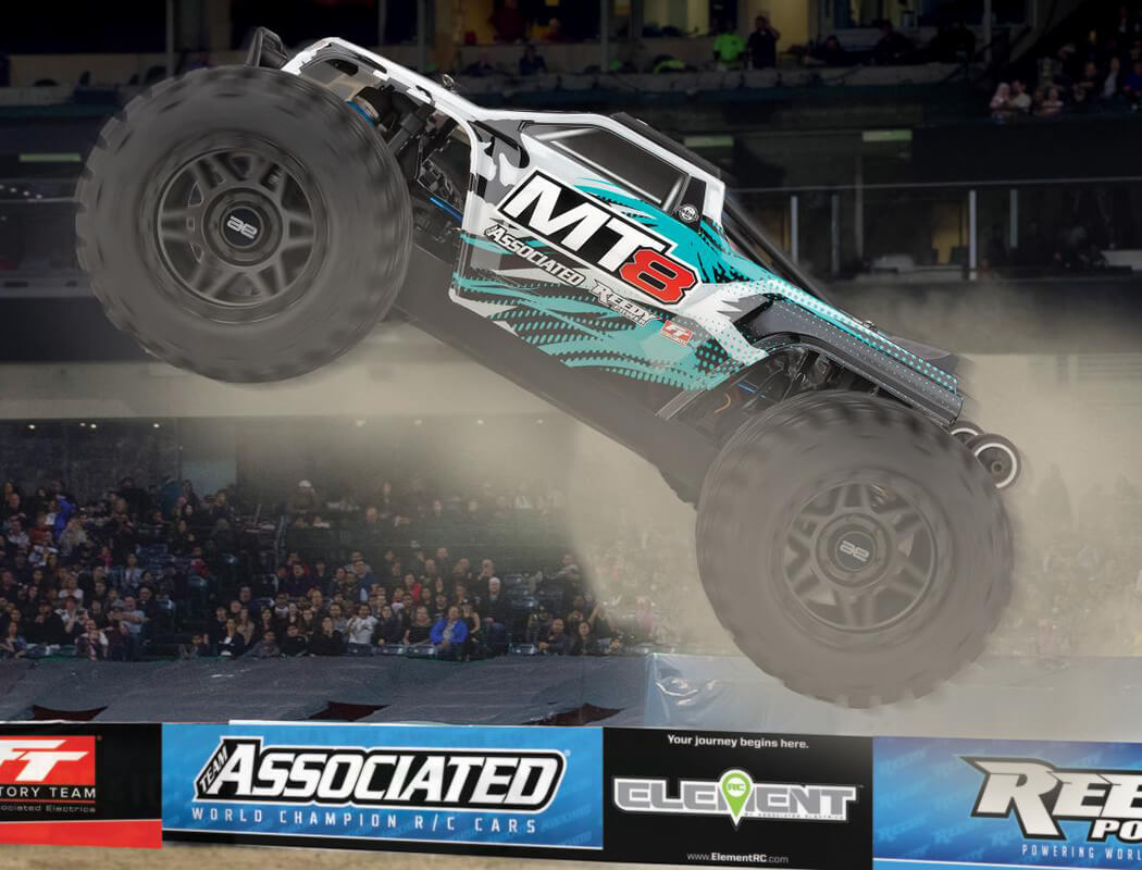 Team Associated Rival Mt8 Teal RTR Truck Brushless/4-6S Rated AS20521