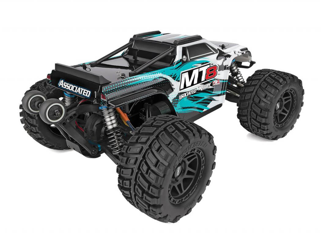 Team Associated Rival Mt8 Teal RTR Truck Brushless/4-6S Rated AS20521