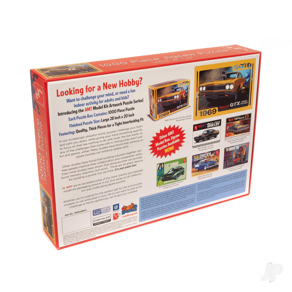 AMT 1969 Plymouth GTX Pro Street 1000 Piece Jigsaw Puzzle AWAC009-GTX 1