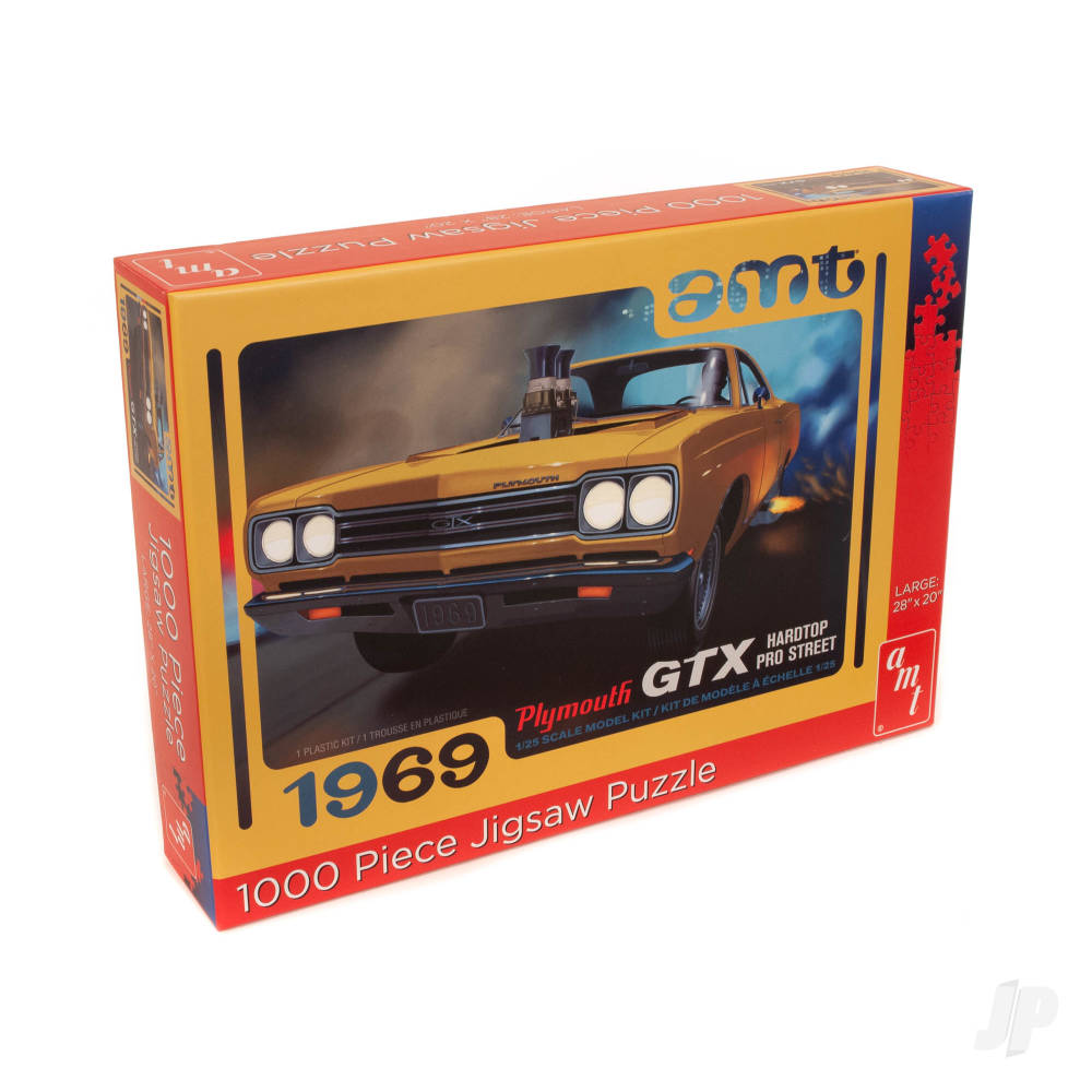 AMT 1969 Plymouth GTX Pro Street 1000 Piece Jigsaw Puzzle AWAC009-GTX Main