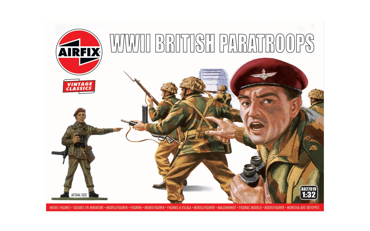 Airfix 1:32 & 1:76 Scale WWI WWII Plastic Soldier Model Kits - Various Figures