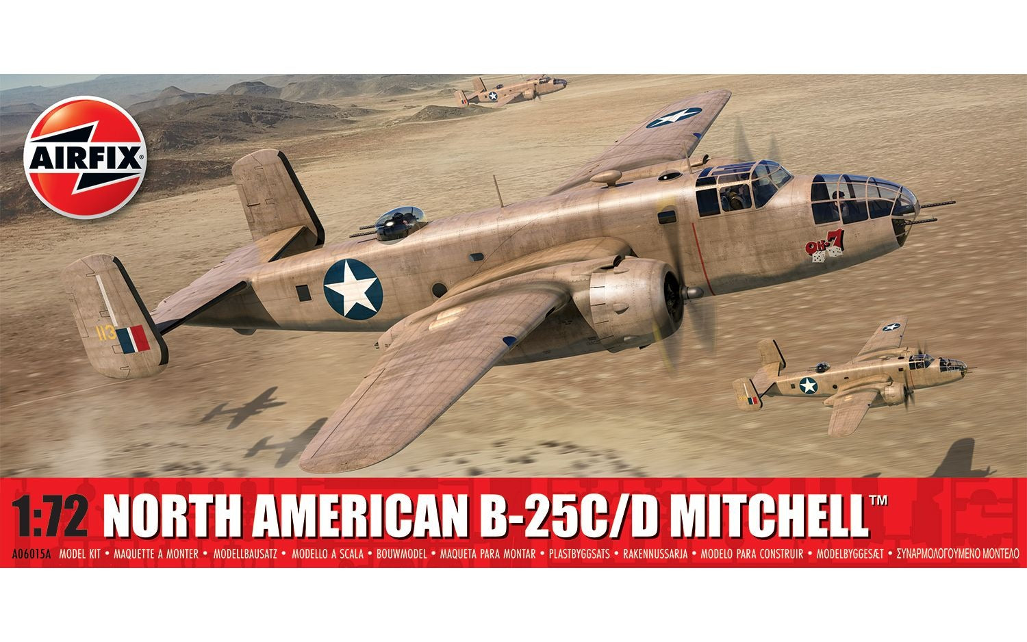 Airfix 1/72 North American B-25C D Mitchell A06015A