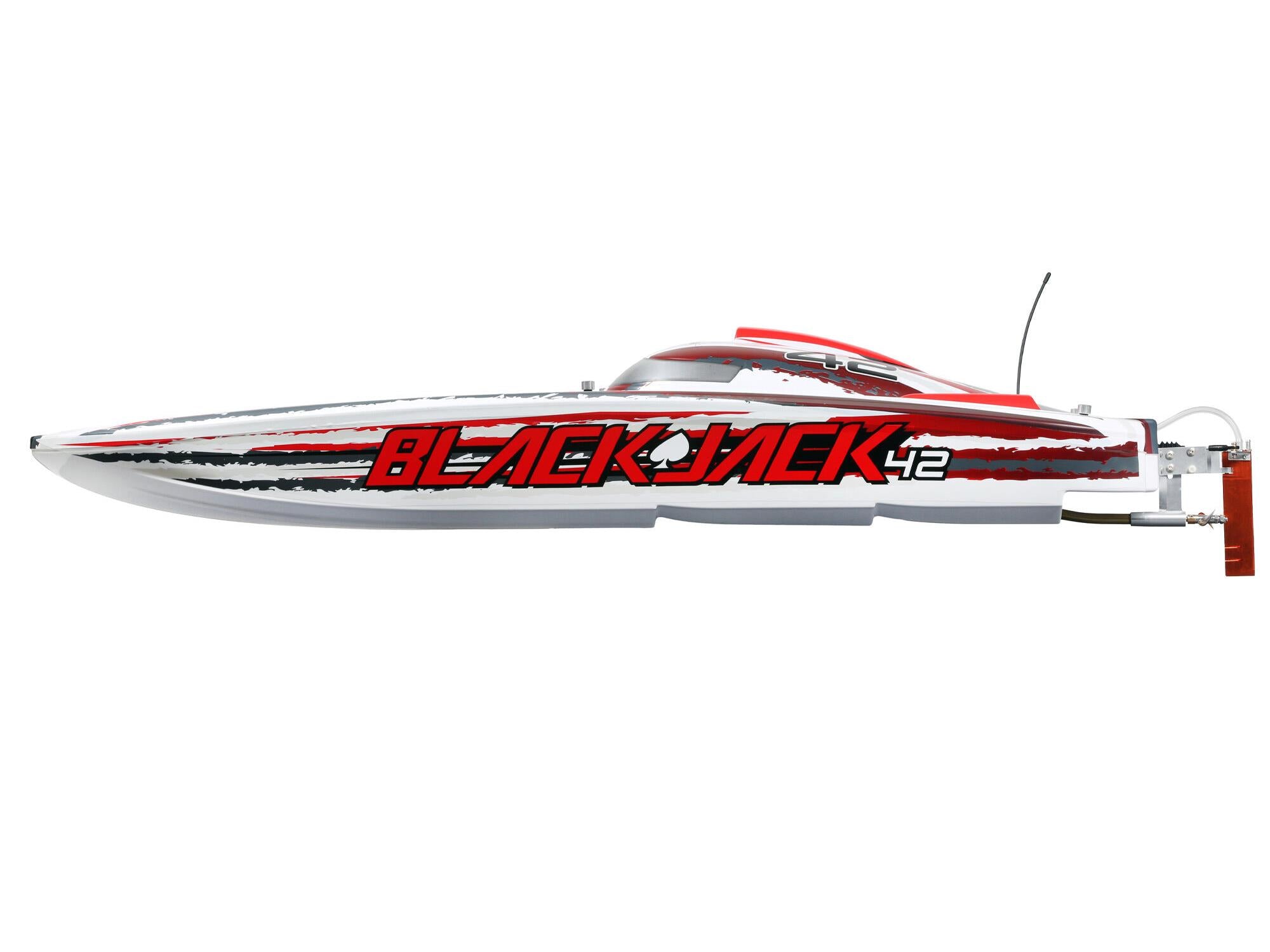 Blackjack 42" 8S Brushless Catamaran RTR: White/Red