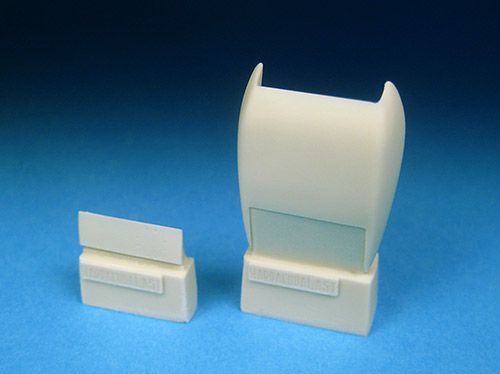 Messerschmitt Bf-109G-6 oil cooler fairing (designed to be used with Revell kits)