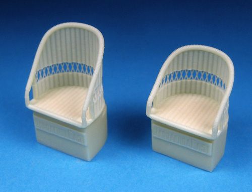 British WWI Wicker AGS SEATS - No Belts 2 different super detailed wicker seats as fitted to many WWI British aircraft. Sopwith F.1/2F.1 Camel, Pup, Triplane, Royal_Aircraft_Factory S.E.5a, DH.2, R.E.8, more. (designed to be used with Wingnut Wings kits)