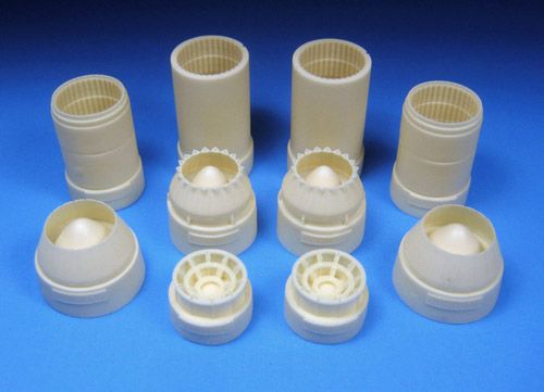 Tupolev Tu-22 Blinder Exhaust and Afterburner Set This set replaces the exhaust parts for the new Modelsvit Blinder kit with beautifully detailed exhaust tubes, and multi part afterburner nozzles. The detail on the nozzles is so fine...