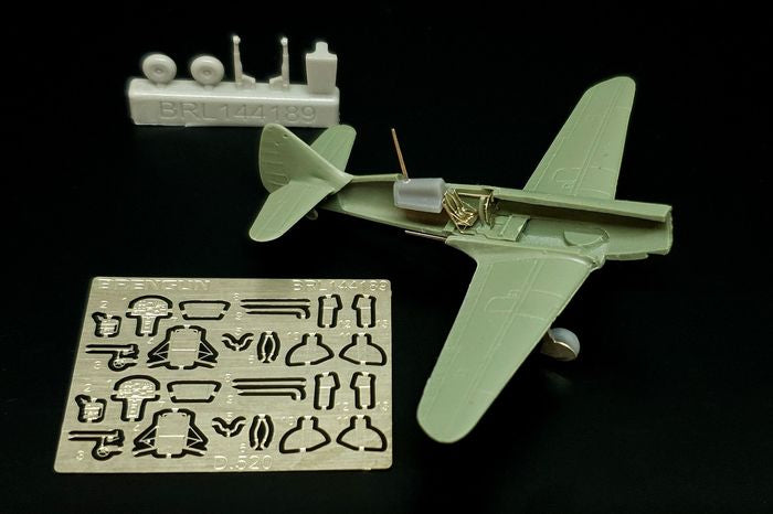 Dewoitine D.520 details. Cockpit, wheels, undercarriage etc (designed to be used with Brengun kits)