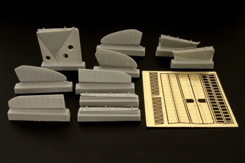 Brewster F2A-3 Buffalo controls and flaps (designed to be used with Classic Airframe and Special Hobby kits)
