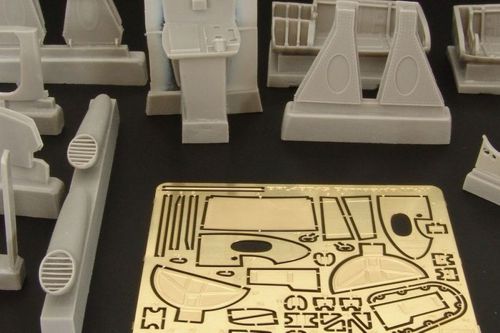 Fairey Barracuda Mk.V detail set resin and PE set (designed to bee used with Special Hobby kits)