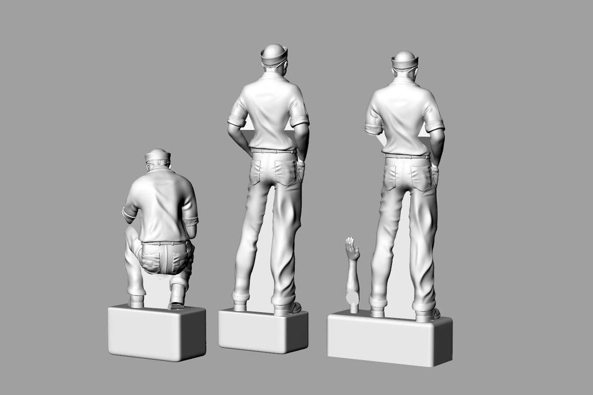 US Navy Sailors for WW2 Dioramas figurines
